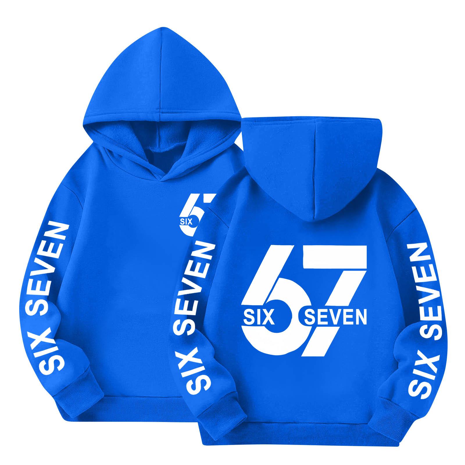 

Boys Printed Hooded Sweatshirt Long Sleeve Pullover Casual Sportswear Lightweight Comfortable Fit with Front and Back Graphics 150 синій