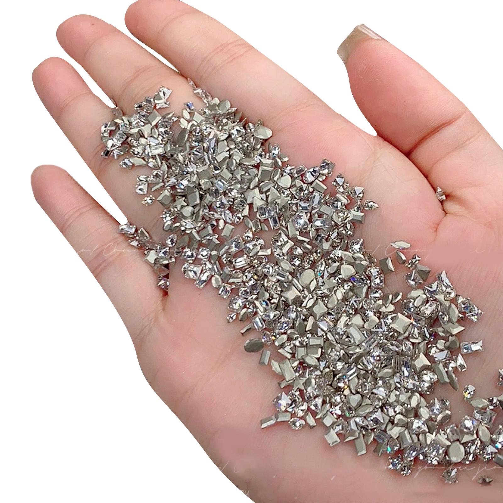 

50x Подвески для ногтей Неправильной формы Подвески для дизайна ногтей Мини-стразы для ногтей Кристаллы для ногтей Украшения для ногтей своими руками