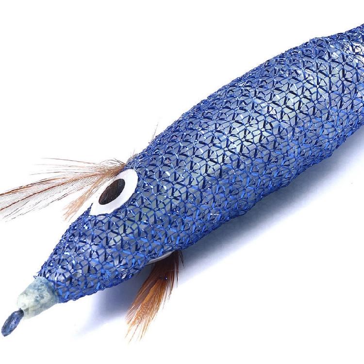 10Pcs Fluorescent Squid Luminous Squid Jigs Shrimp Prawn Lures Saltwater Lures