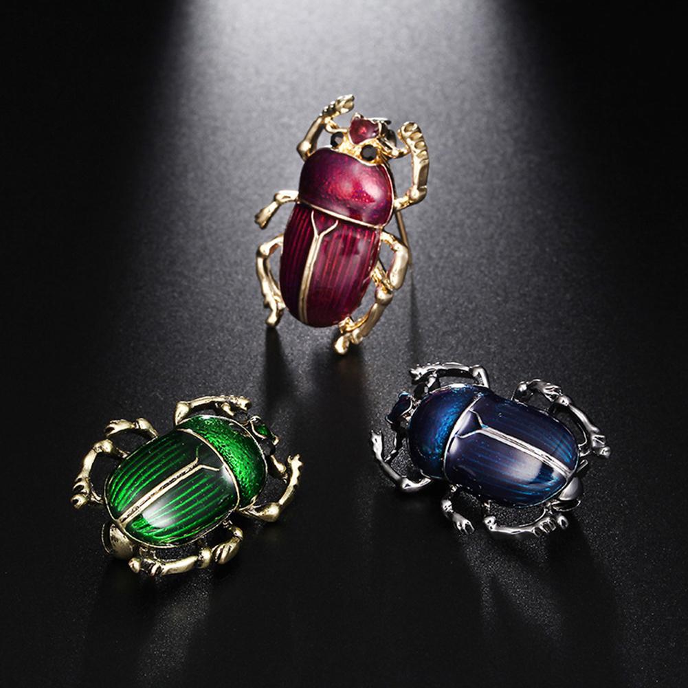 Vintage Lady Beetle Enamel Animal Insect Brooch Pin Women Scarf Party Jewelry AVE