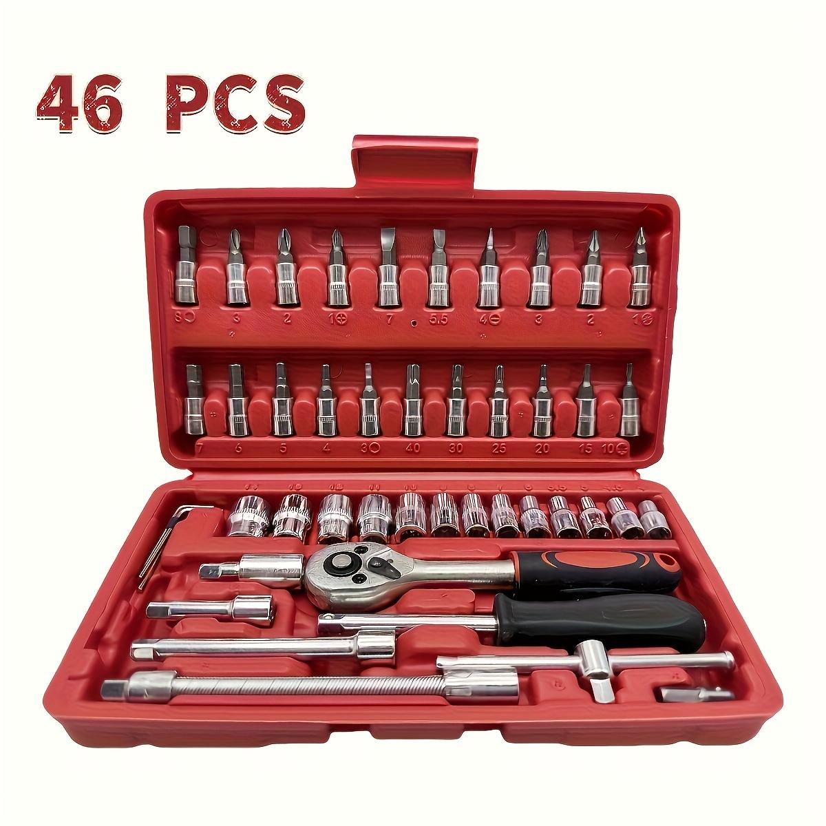 

46/151 шт. Набор инструментов для аварийного ремонта автомобиля 46pcs чёрный