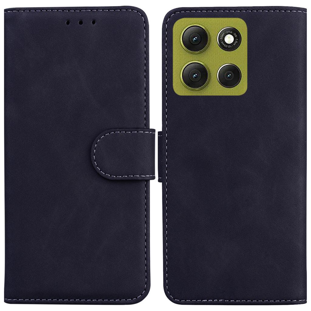 Etui Portfel ze Skóry Jednokolorowy Pokrowiec na Telefon dla Motorola Moto G86 5G