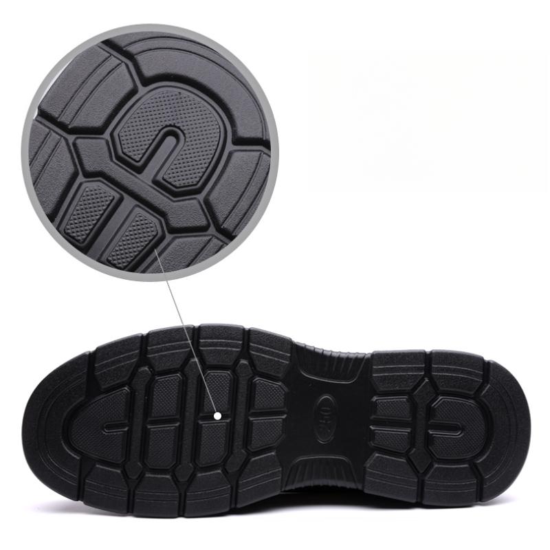 Men's Leather Shoes Flat Casual Shoes Male Footwear Soft Comfortable Black