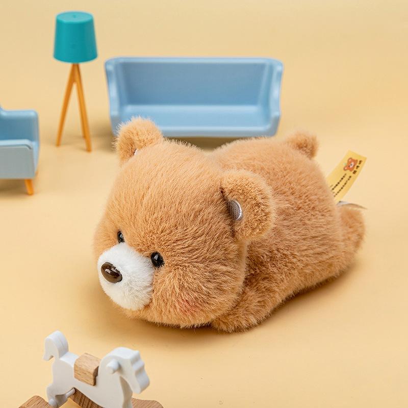 Cute Lying Down Elephant Koala Doll Plush Toy Capybara Doll Children Accompany Ragdoll Birthday Gift