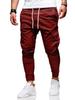 Klassieke Slim Fit Joggingbroek met 3D Patch, Trekkoord, Elastische Tailleband en Zakken voor Herfst en Winter