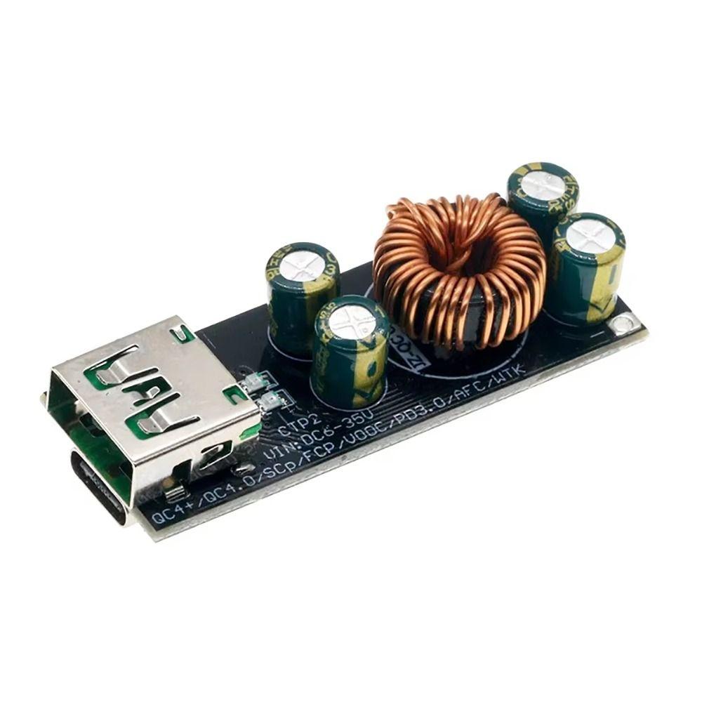 6-35V Input QC4.0 QC3.0 Adapter 1 2 4 Way Step Down Buck Boost Module Electronic Devices