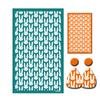 Easters Silk Screen Stencils Screen Printing Stencils Reusable Earrings Mesh Transfers Stencils for Home Decoration