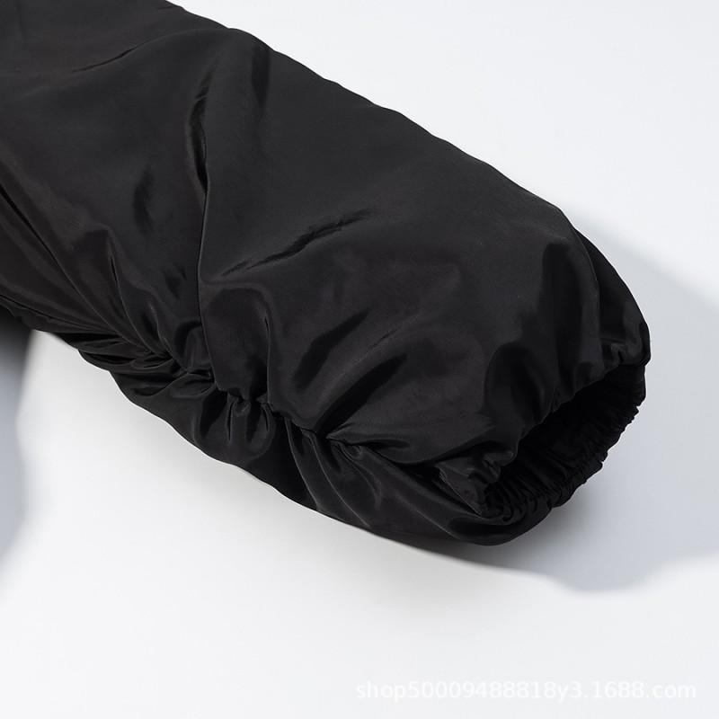 Giacca Bomber da Donna Invernale Streetwear con Collo in Ecopelliccia Spessa Calda Capo d'Abbigliamento Casual a Manica Lunga