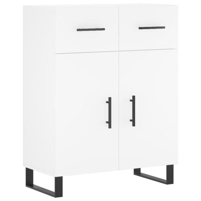 VidaXL Buffet blanc 69,5x34x90 cm bois d'ingénierie 828004