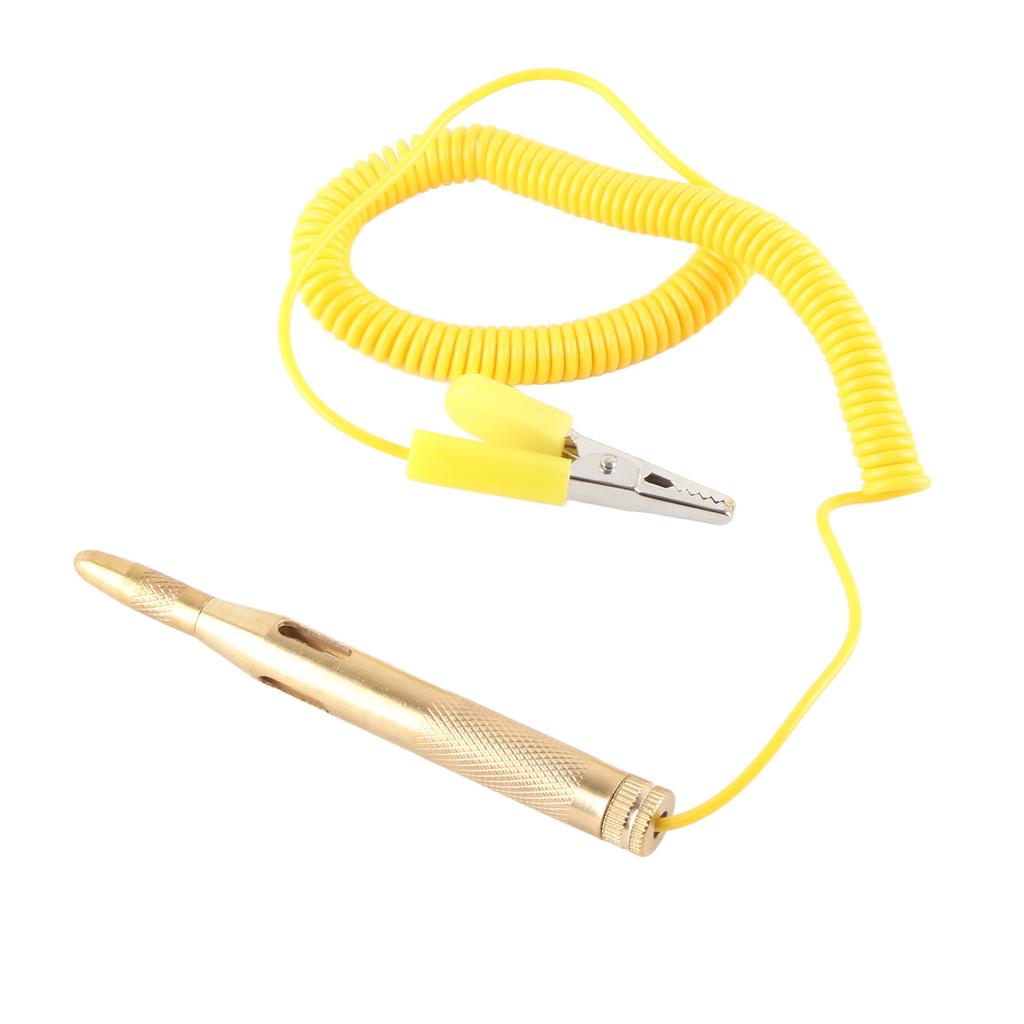 Auto Auto Fahrzeug Stromkreistester DC 6V 12V 24V Glühbirne Spannungsprüfstift Bleistift Gelb