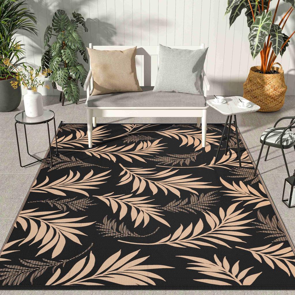 Outdoor Rug Waterproof for Patios Clearance Reversible Camping Rug Carpet Large Area Rugs Mats for Balcony Porch Beach Picnic