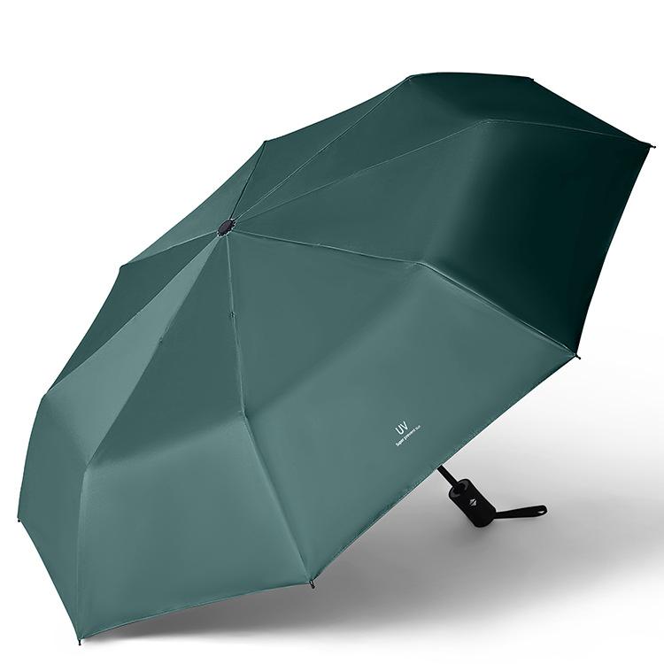 Dual-Use Automatic Folding Umbrella - Large Sunshade for Men & Women with Custom Logo and Sunscreen Protection.