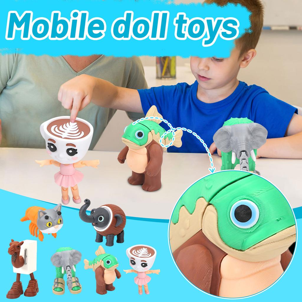 3D Printed Toy Statues As Decorative Desktop Gifts For Friends