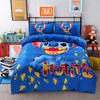 Premium Cartoon Stitch Bedding Set Cotton Blend Duvet Comforter Cover 4pcs For Cozy Warmth