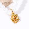 Fashion 18K Gold Plated Brass Metal Flower Charms Pendants High Quality Jewelry Making DIY Necklace Earrings Accessories