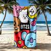 Heart Love Beach Towel Quick-Dry Soft Microfiber Comfortable Lightweight Perfect for Traveling Yoga Camping and Swimming