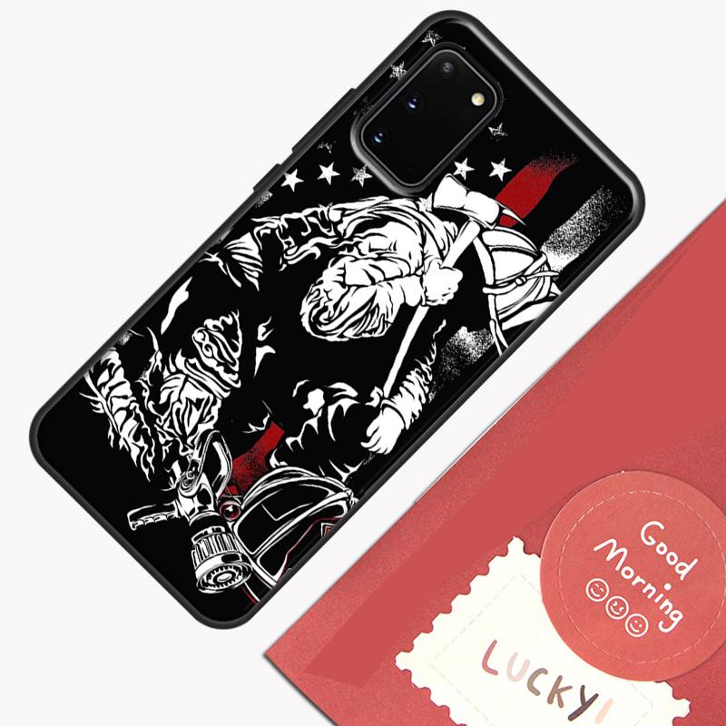 Firefighter Heroes Fireman Case For Samsung Galaxy S22 S21 S23 Ultra Note 20 S8 S9 S10 Note 10 Plus S20 FE Back Cover