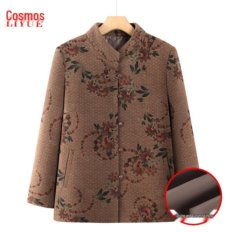 2025 Stylish Spring and Autumn Coat for Middle-Aged and Elderly Women