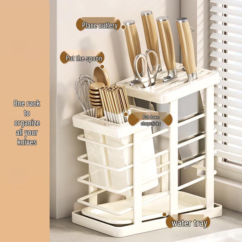 Multifunctional Kitchen Countertop Knife and Utensil Organizer