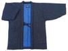 Authentic Padded Cotton Fine Check Pattern Free Size Made In Japan [Yoshiwaka] Kurume! Jacket! (navy Gray) Men's