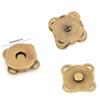 10pcs Bronze Tone&Silver Magnetic Snap Fasteners 18mm Sew On Magnets Magnet Buckle  DIY Clothing