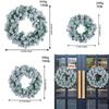 Wholesale 2023 New Christmas Wreath With Snowy Pvc Vine For Decoration In Shopping Mall And Window Display Small Medium And Large Sizes
