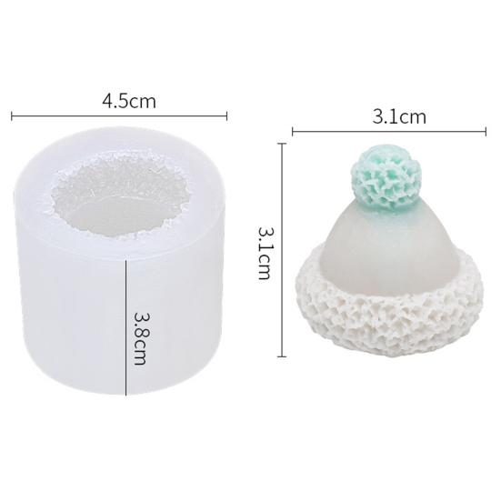 Kuchenform, Lebensmittelqualität, antihaftbeschichtet, wiederverwendbar, vielseitig einsetzbar, leicht zu lösen, dekorative Silikon-Weihnachtshut-Form, Kuchenform, Seife, Backwerkzeuge für Zuhause