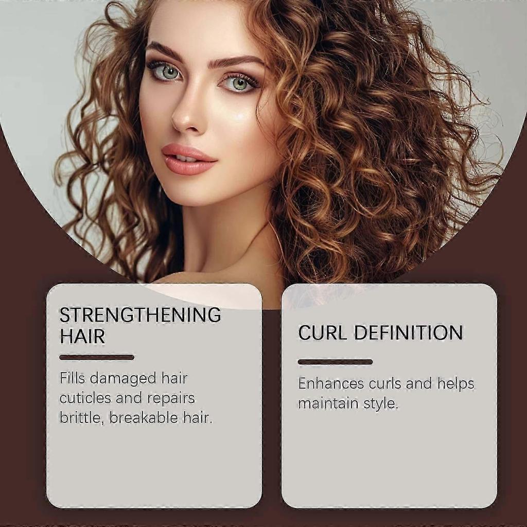 Hoegoa This Hair Styling Cream Is Refreshing, Moisturizing And Nourishing, Creating Natural Curly Hair. It Is A Long-Lasting Hair Styling Cream