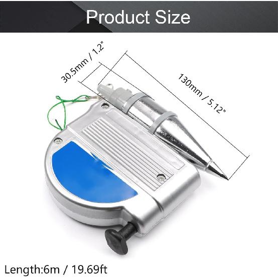 Utoolmart Magnetic Plumb Setter, 6M/20ft Magnetic Plumb Rite Setter Leveling Test Device Measure Tool, Used In Construction Can Automatically Stretch