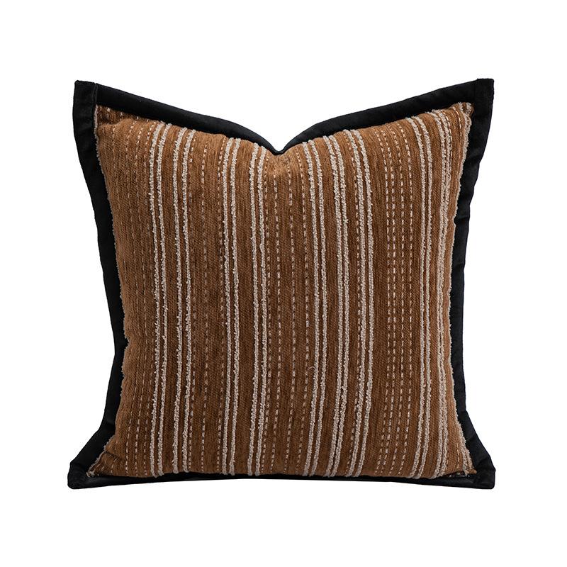 30x5045x45cm Simple Chenille Pillowcase Cojines Yarn-Dyed Jacquard Striped Throw Pillow Cover Geometric Soft Cushion Covers 30x50cm 2870₽