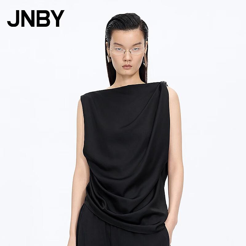 JNBY 2026 Summer Sleeveless Loose Cowl Neck Shirt S