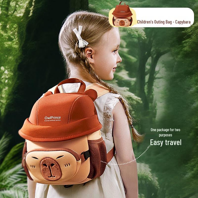 Prince Cat Capybara Kindergarten Backpack