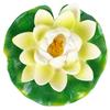Artificial Water Floating Lotus Ornament Art Craft for Fish Pond Tanks Fountain Decoration