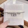 Elegant Vintage Chinese Style Clover Bracelet Women Men Copper Plated Jewelry Floral Design Stackable Accessory