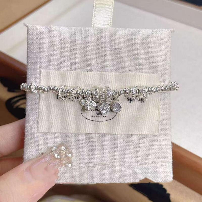 Elegant Vintage Chinese Style Clover Bracelet Women Men Copper Plated Jewelry Floral Design Stackable Accessory