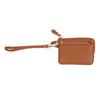 Vintage PU Leather Short Wallet With Zipper Coin Pocket Multiple Card Slots And Wrist Band Casual Portable Card Clip