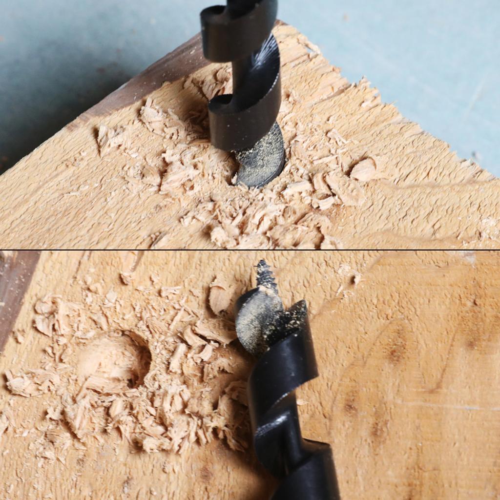 Wood Auger Drill Bit Bushcraft Hand Auger Wrench Heavy Duty Steel Hand Auger Wood Drill Bushcraft Auger Tools for Camp