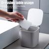 Mini Desktop Trash Can Small Countertop Waste Bin with Lid Tiny Garbage Bin Wastebasket for Office Desk Vanity Bedside Table
