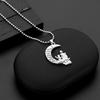 Funny Mom And Daughter I Love You To The Moon And Back Design Pendant Necklace Mother's Day Beads Chain Jewelry Gift