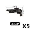 Military Building Blocks MOC Star Movie Characters Solider Figures War Mini Bricks Weapons Accessories Guns Cloak Axe Armor