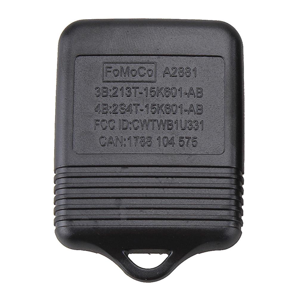 1 Pièce Coques de Clé de Télécommande de Voiture Sans Clé 3 Boutons Noir Remplacement Couvercle de Clé Accessoires Décoration Clé de Voiture pour Ford Explorer Focus