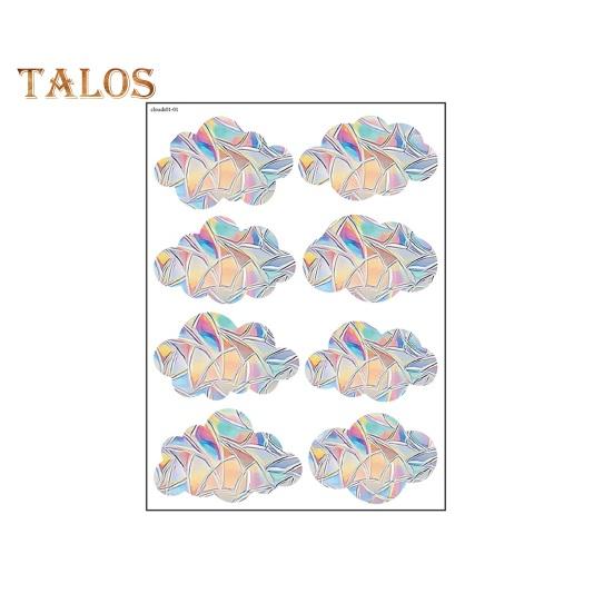 

Наклейка на окно, радужная призма, украшение на окно, многоразовое красивое облако, защита от столкновений, стеклянная наклейка, сувениры для вечеринки