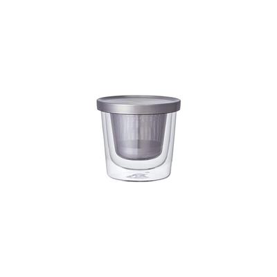 Tasse LT avec passoire 260 ml en verre résistant à la chaleur, cadeau 21240