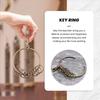 BHBL Bronze Tone Carabiner Prisoner Keyring 10 Loops Key Chain Ring 7.6cm
