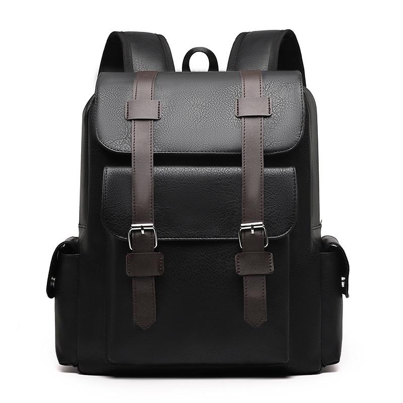 Zaino Retro Britannico in Ecopelle con Spallacci Regolabili per Viaggio e Uso Quotidiano