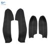 4pcs Car Door Handle Panels Armrest Microfiber Leather Cover Trim For Nissan New Qashqai J11 2016 2017 2018 w/fittings