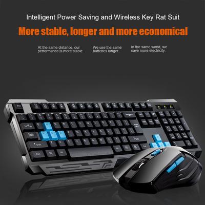 Keyboard Mouse Combos Waterproof Multimedia 2.4ghz Wireless Gaming Keyboard Usb Cordless Mous Nk-shopping