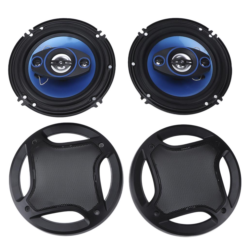 2PCS 6.5in Car Speaker Full Range 90DB 500W High Efficiency Loudspeaker Audio Sound System