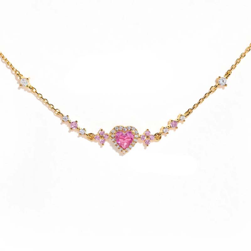 Y2K Pink Zircon Bowknot Love Heart Chain Bracelets For Women Exquisite Shiny Crystal Adjustable Bracelets Birthday Jewelry Gift