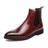 High Top Handmade Men Business Chelsea Boots Black Leather Men Office Shoes 2024 Designer Classic Italy Ankle Boots Size 38-46